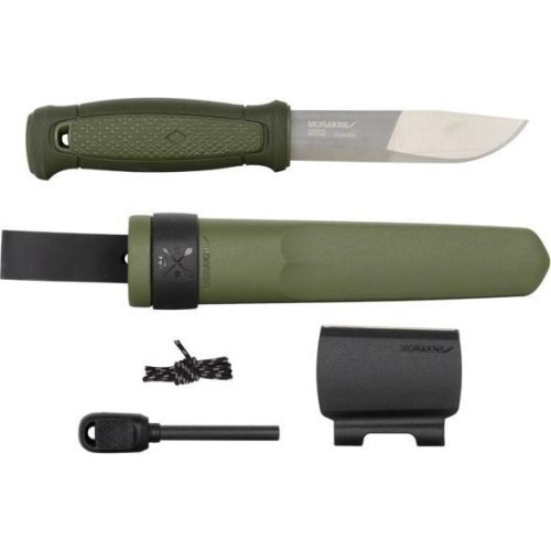Нож с набором для выживания Morakniv Kansbol, зелёная нержавеющая сталь