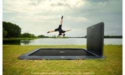 Стенка для батута AeroWall BERG 2x2, чёрно-серая