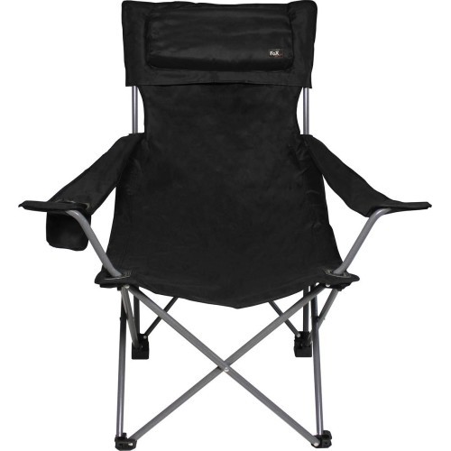 Saliekamais krēsls FoxOutdoor Deluxe, melns