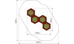 Trampoline Inter-Play Hexo 4A