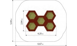 Батут Inter-Play Hexo 5A