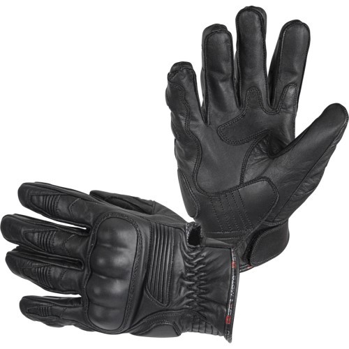 B-Star McLeather ādas motocikla cimdi - Black