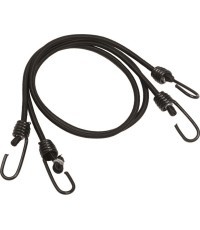 BLACK ELASTIC SHOCK CORDS W.HOOKS (PAIR)