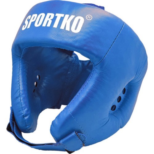 SportKO OK2 ādas boksa ķivere - Blue