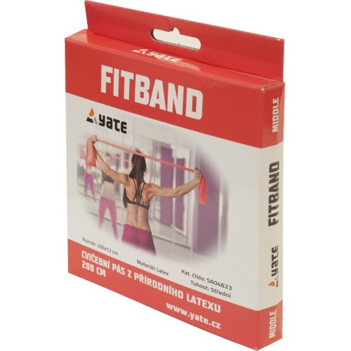Resistance Band Yate, 200x12 cm - Medium, Red