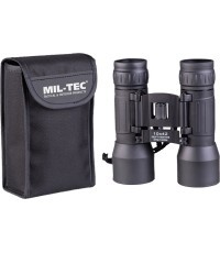 Saliekamais binoklis Mil-Tec 10x42, melns