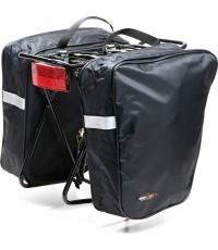 BONIN Velosipēdu bagāžnieks, melns, 2x15l