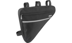 Trīsstūrveida velosipēda rāmja soma Force Large Eco, melna, 2,5 l