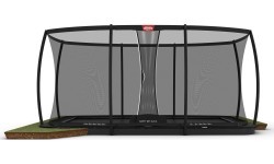 BERG Ultim Champion FlatGround 500 Black + drošības tīkls DLX XL