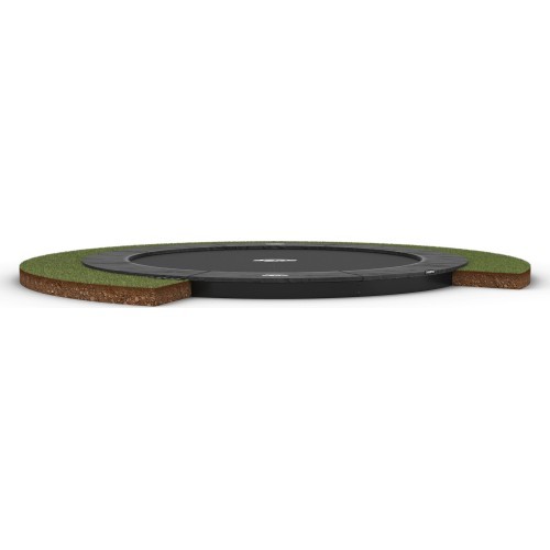 BERG Sports Champion FlatGround 330 iegremdējams batuts, apaļš, pelēks