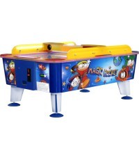 Gaisa hokejs, Magic Outdoor, 163x107 cm, zili-dzelteni-balts, komerciālai lietošanai, bez monētu validatora