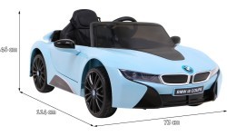 Elektromobilis BMW I8 LIFT, zils