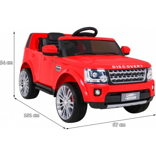 Elektromobilis Land Rover Discovery, sarkans