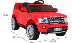 Elektromobilis Land Rover Discovery, sarkans