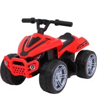 Četrvietīgs mazs monstrs sarkanais transportlīdzeklis