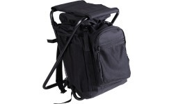 BLACK BACKPACK WITH CHAIR