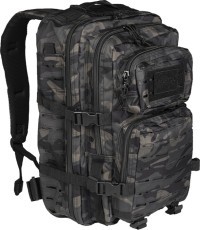 Uzbrukuma mugursoma Dark Camo, lāzergriezta, LG