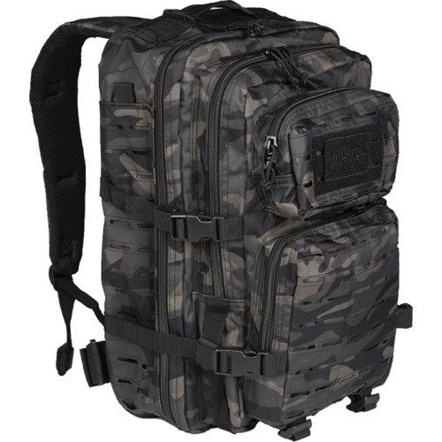 Uzbrukuma mugursoma Dark Camo, lāzergriezta, LG