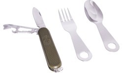 EATING UTENSIL WITH POCKET KNIFE