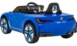 Elektromobilis BMW I4 zils
