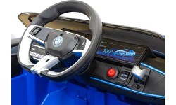 Электромобиль BMW I4 синий