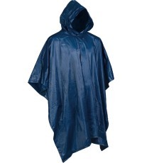 Tumši zils lietus poncho