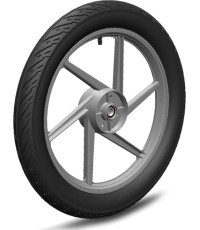 Ritenis ar 6 spieķiem pelēks 2.75x17 kreisais