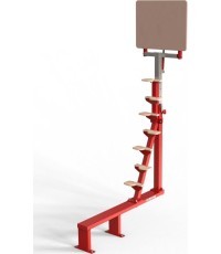 PIEKĻUVES PLATFORMA PIE BEDRES UZ FIKSĒTA BALSTA + DROŠĪBAS KOMPLEKTS AR PAKAIŠIEM (*)