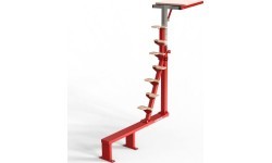PIT-SIDE ACCESS PLATFORM ON FIXED SUPPORT + SECURITY KIT WITH BEDDING (*)