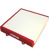 TRADITIONAL LANDING MAT FOR RINGS - BEAM - ASYMMETRIC, PARALLEL AND HIGH BARS - WITH BIB ON THE SIDE - 200 x 230 x 20 cm