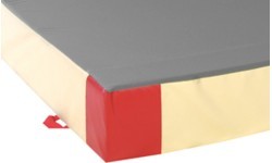 Papildu drošības paklājs, vienota blīvuma, PVC un džērsija pārvalks, 300 x 200 x 30 cm