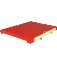 SAFETY MAT FOR APPARATUS LANDING - DUAL DENSITY - PVC COVER - WITH ATTACHMENT STRIPS - 240 x 200 x 20 cm
