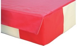 STANDARD SAFETY MAT - SINGLE DENSITY - PVC COVER - WITH ATTACHMENT STRIPS - 300 x 200 x 20 cm