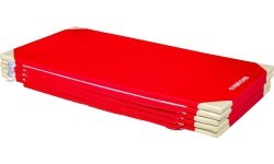 5 vingrošanas paklāju komplekts skolām, PVC, ar stiprinājuma lentēm un pastiprinātiem stūriem, 200 x 100 x 4 cm