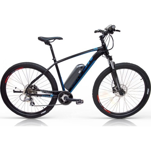 Электрический велосипед RAVEN Squad TS 29" 8G размер 19" (48см) (черный/синий)