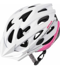 velosipēdu ķivere mv29 drizzle - White/pink