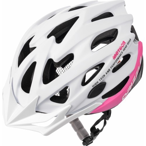 velosipēdu ķivere mv29 drizzle - White/pink