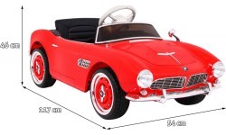 Электромобиль BMW 507 Retro, красный
