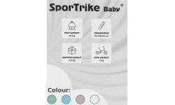 SPORTRIKE PettyTrike Z7 līdzsvara velosipēds, zaļš