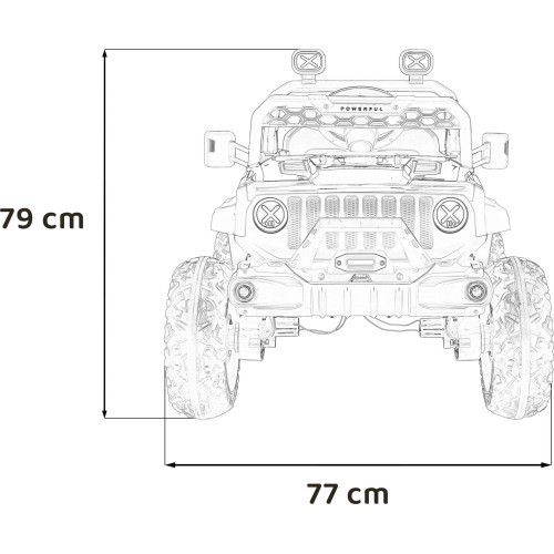 Электромобиль OFF ROAD Speed, красный