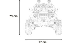 Elektromobilis OFF ROAD Speed, sarkans