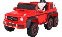 Elektromobilis Mercedes G63 6x6 AMG, sarkans