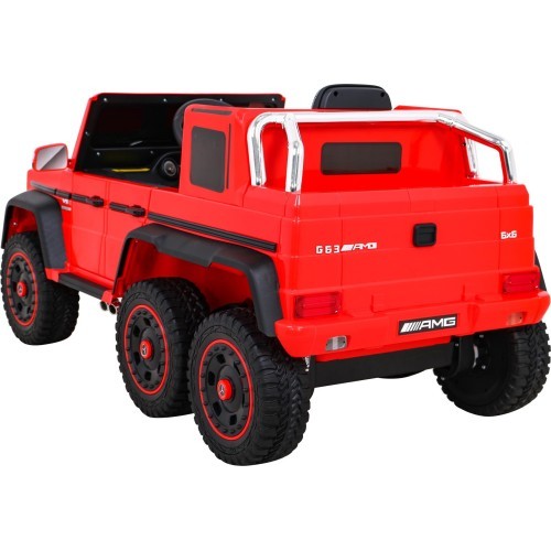 Elektromobilis Mercedes G63 6x6 AMG, sarkans