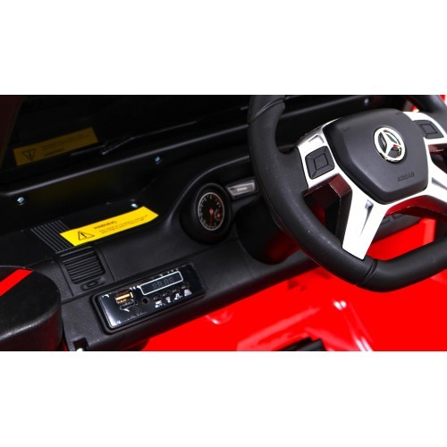 Elektromobilis Mercedes G63 6x6 AMG, sarkans