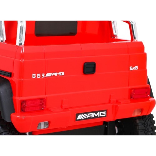 Elektromobilis Mercedes G63 6x6 AMG, sarkans