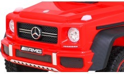 Elektromobilis Mercedes G63 6x6 AMG, sarkans