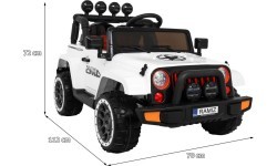 Full Time off-road vehicle 4WD White