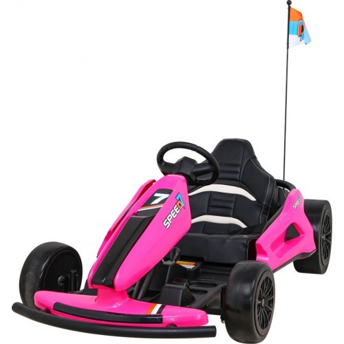 Elektromobilis Speed 7 Drift King, rozā