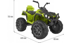 Elektriskais kvadricikls ATV, zaļš