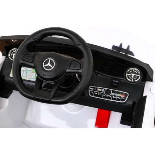 Elektromobilis Mercedes Benz AMG SL65 S, balts
